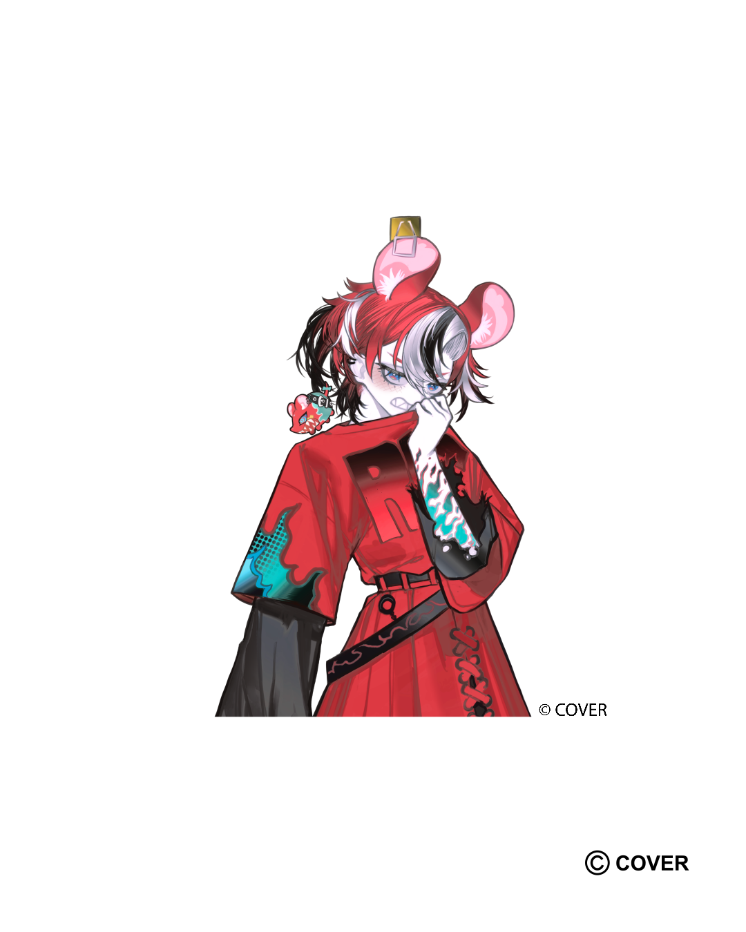 Hakos Baelz Half Body Sticker
