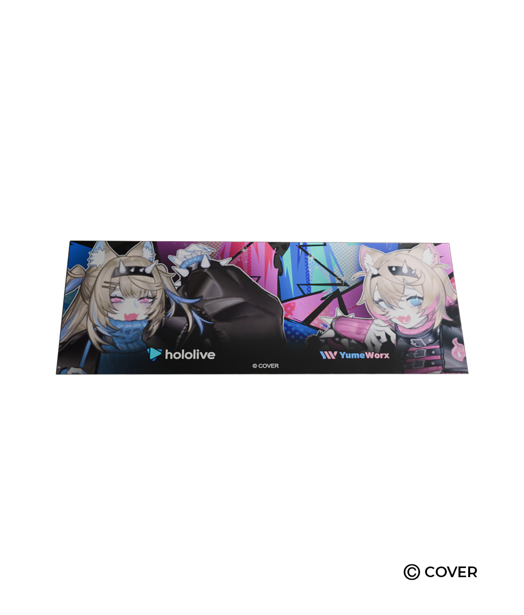 Fuwawa & Mococo Abyssgard Slap Sticker (Horizontal)
