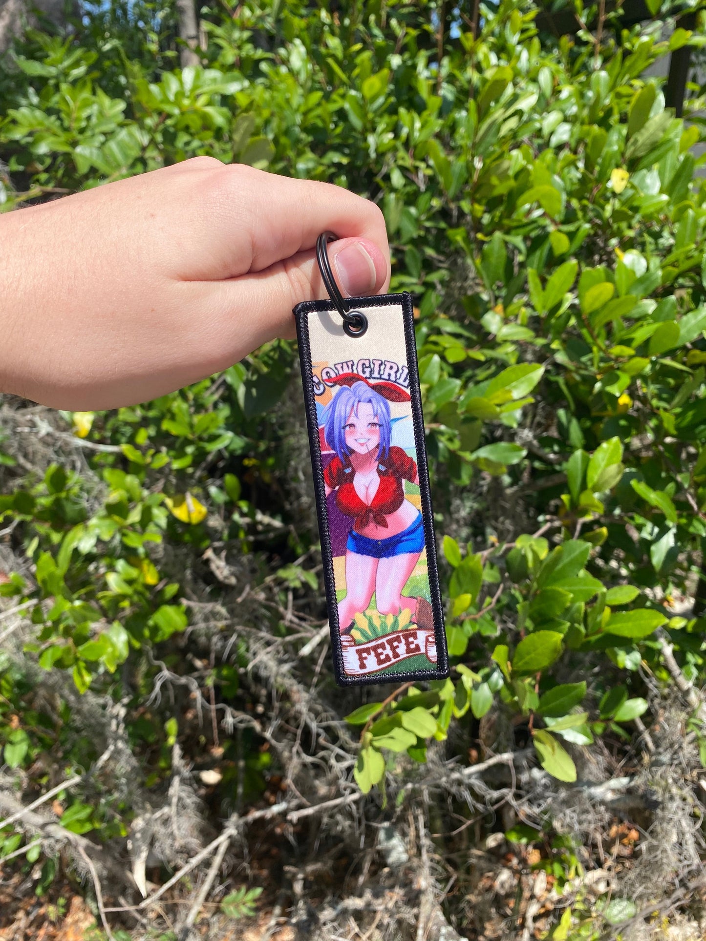 FeFe Girl Sticker Keychain