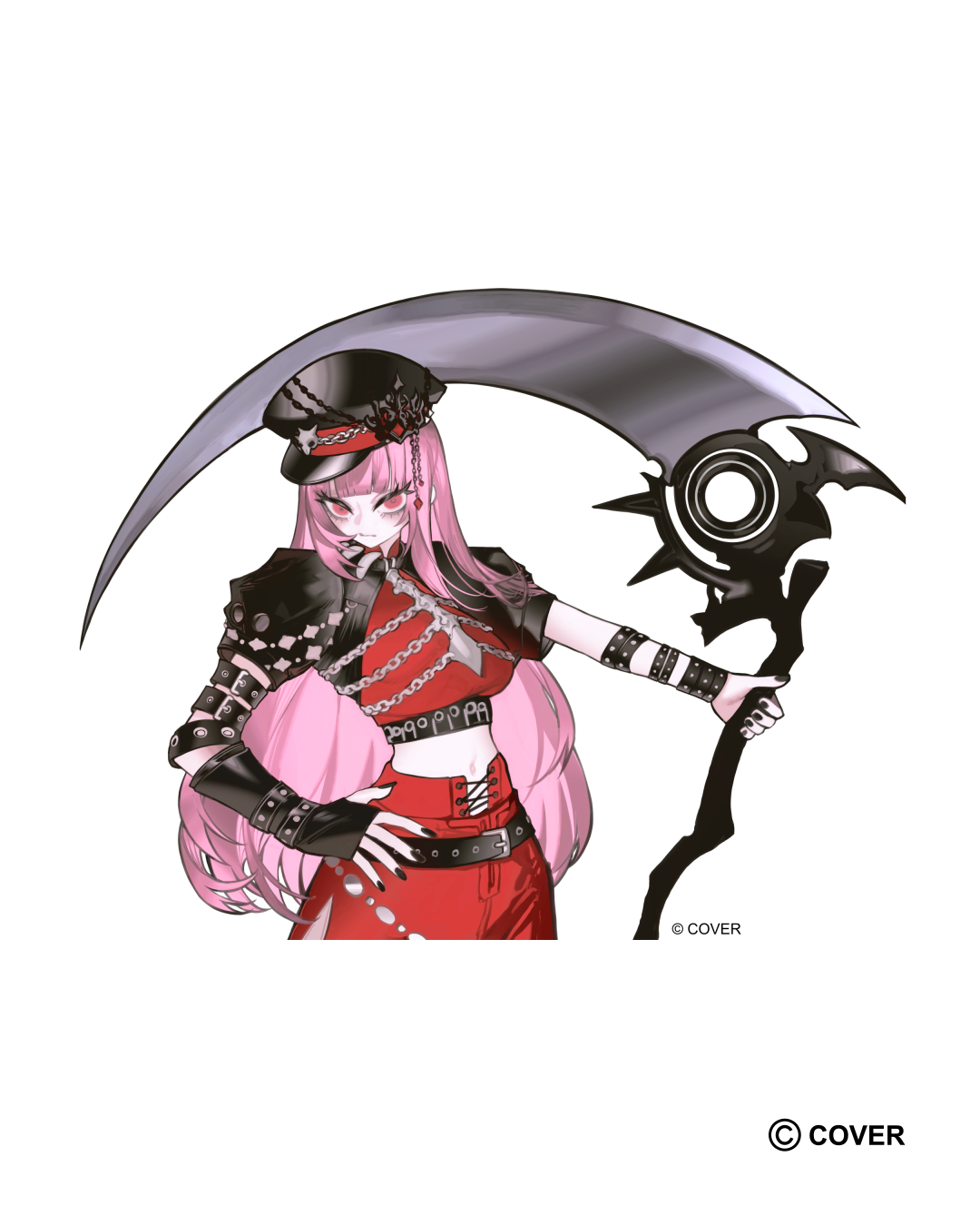 Mori Calliope Half Body Sticker